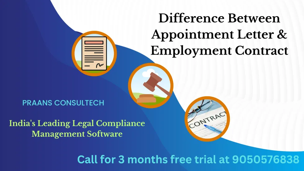 Difference Between Appointment Letter & Employment Contract