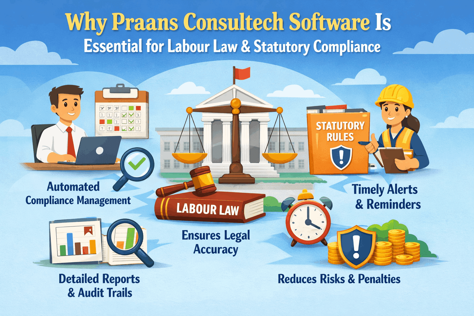 Why Praans Consultech Software Is Essential for Labour Law & Statutory Compliance