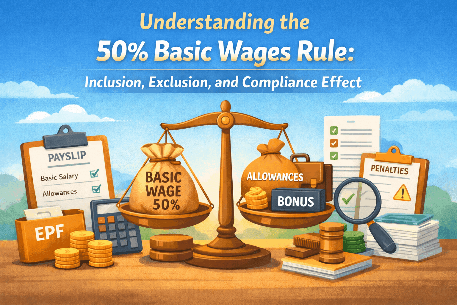 Understanding the 50% Basic Wages Rule: Inclusion, Exclusion, and Compliance Effect 