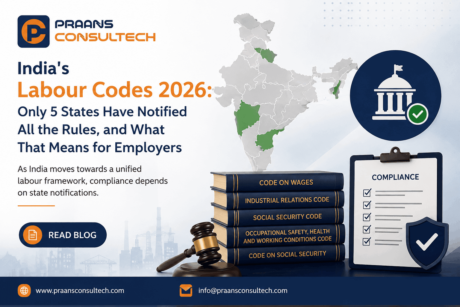 India's Labour Codes 2026: Only 5 States Have Notified All the Rules, and What That Means for Employers