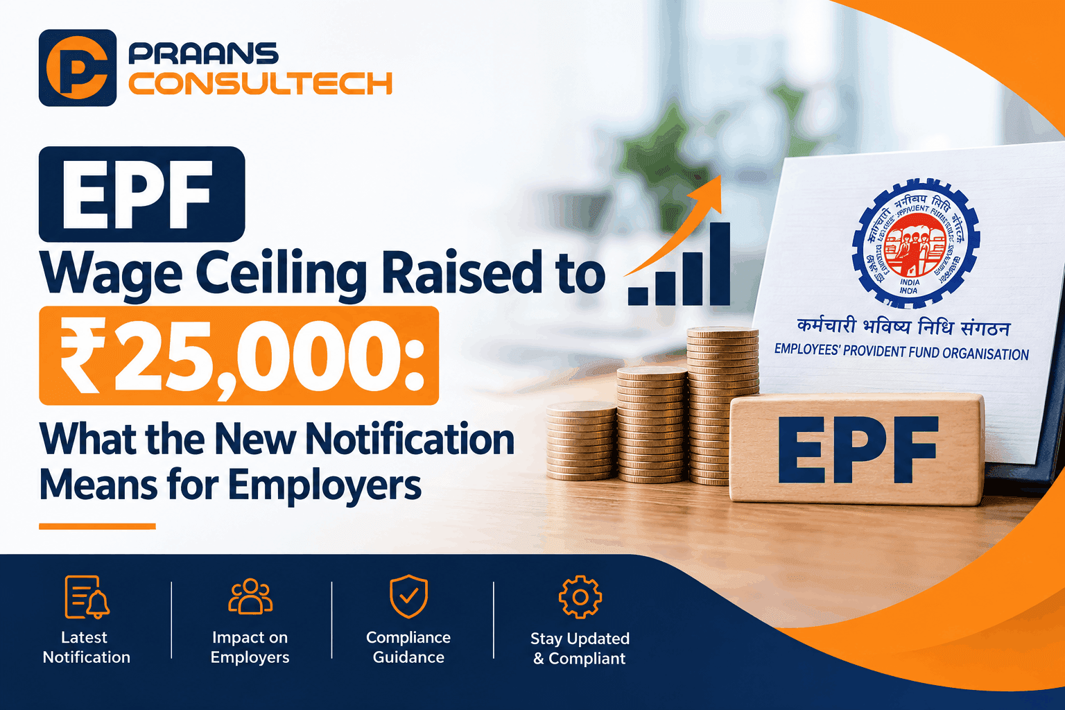 EPF Wage Ceiling Raised to ₹25,000: What the New Notification Means for Employers